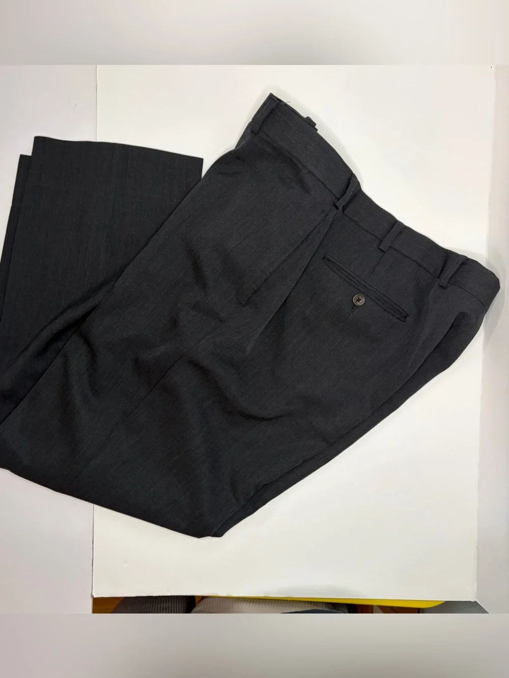 Brooks Brothers Charcoal Grey Madison Fit Dress Pants 38x32